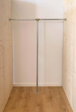 Bøjlestang ANDREA Sølv med Messing | Vandrør på Specialmål